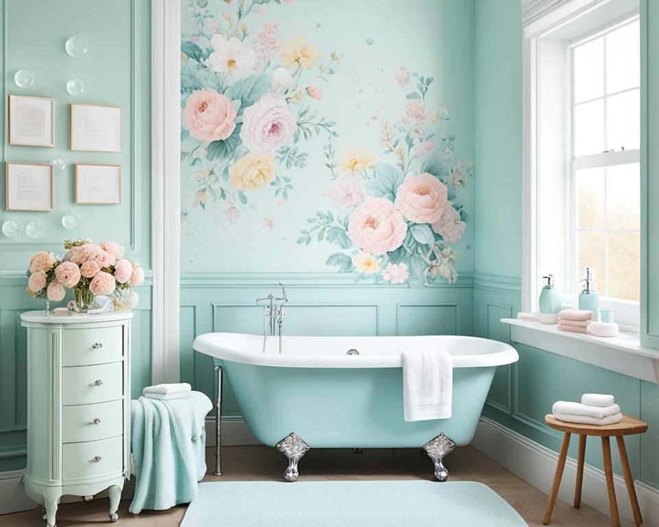 Pastel bathroom colors