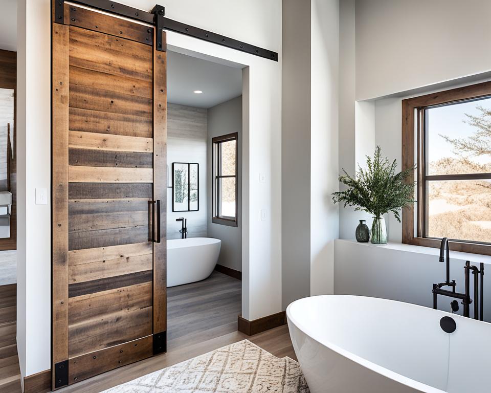 bathroom barn door