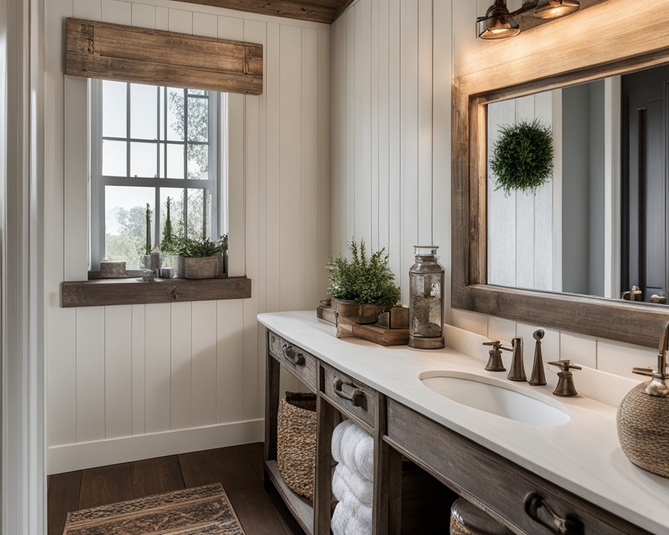 farmhouse bathroom vanities