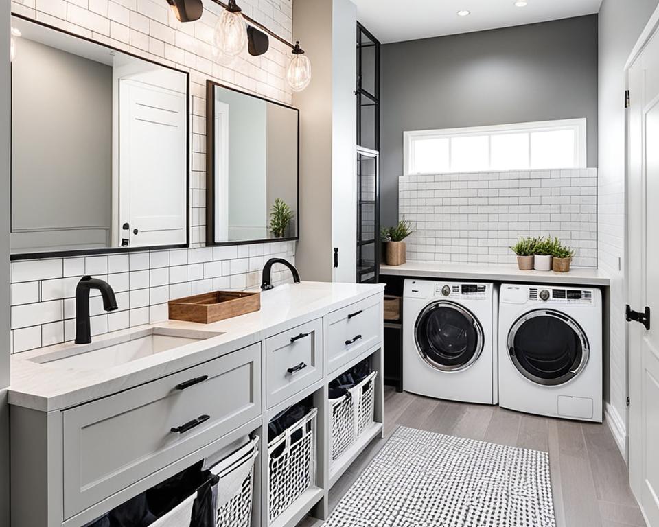 laundry bathroom combo decor ideas