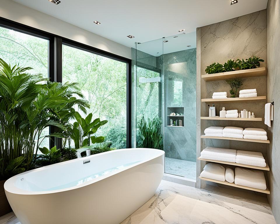 luxury bathtub decor