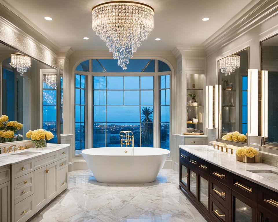 opulent bathroom lighting