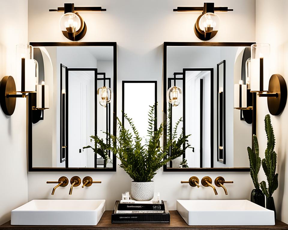 powder room mirrors