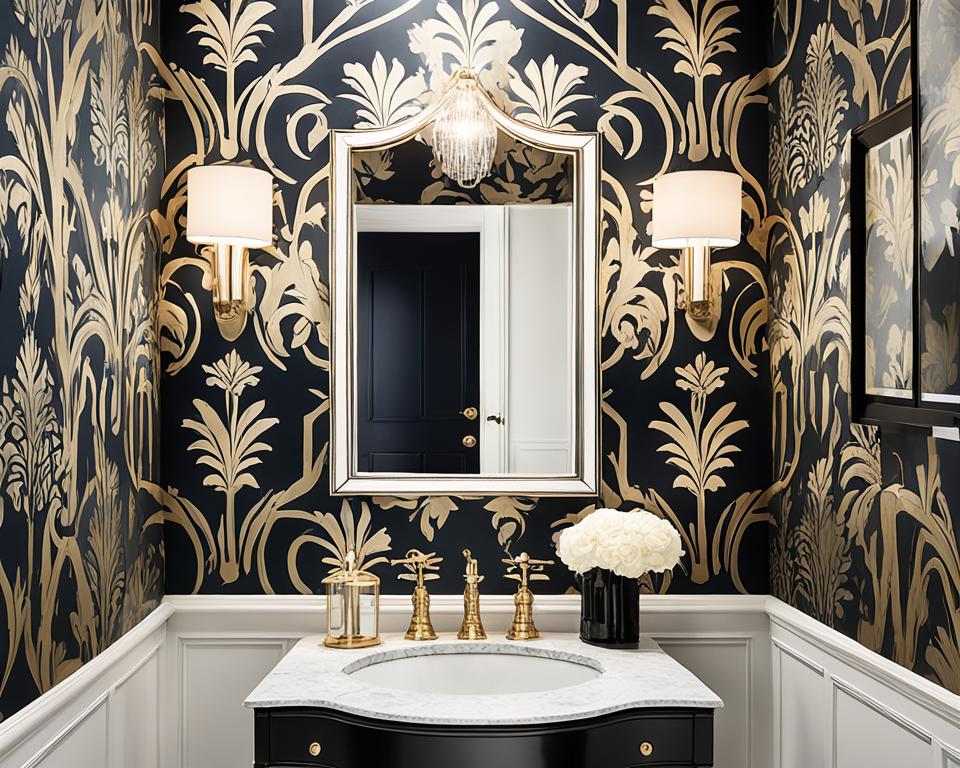 powder room wallpapers