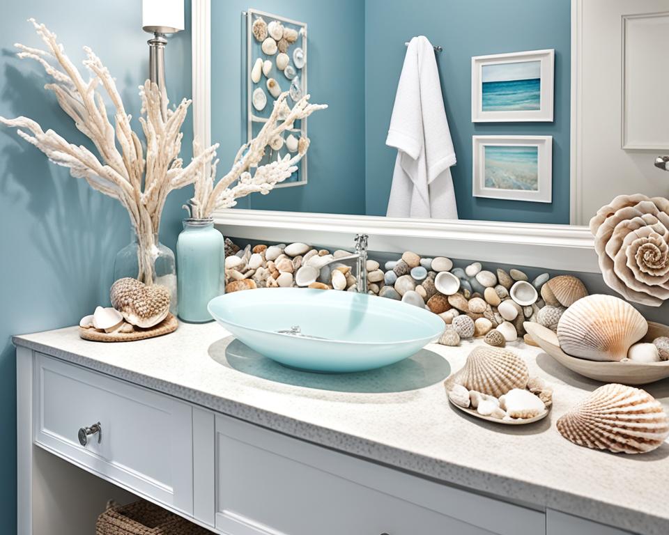 seashell bathroom decorations