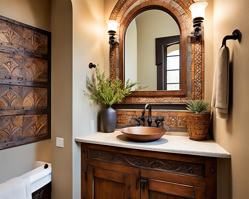 spanish colonial bathroom decor