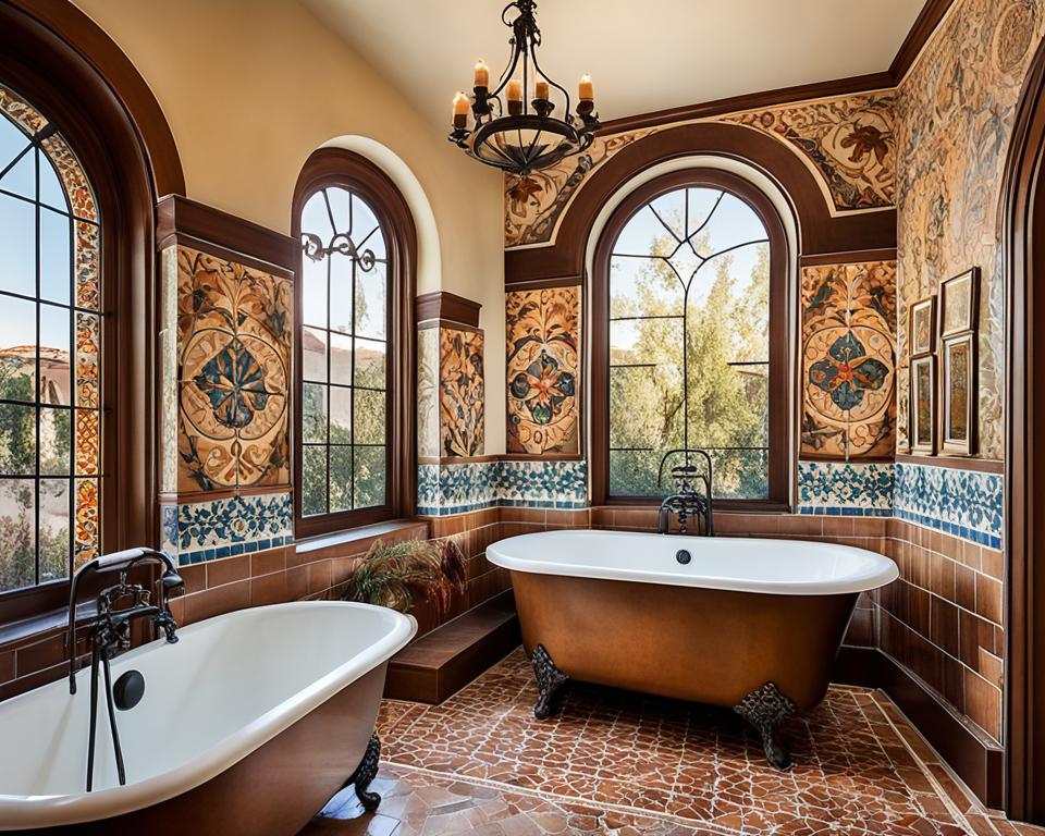 spanish revival bathrooms