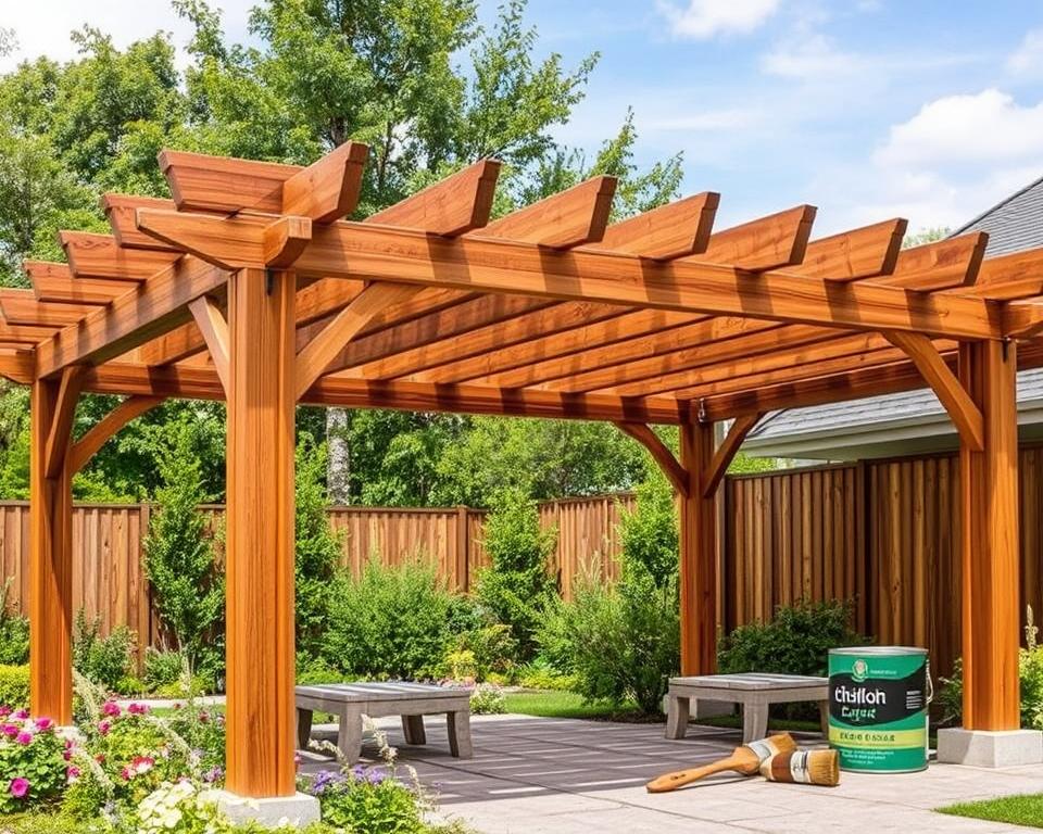 Pergola Wood Finishing