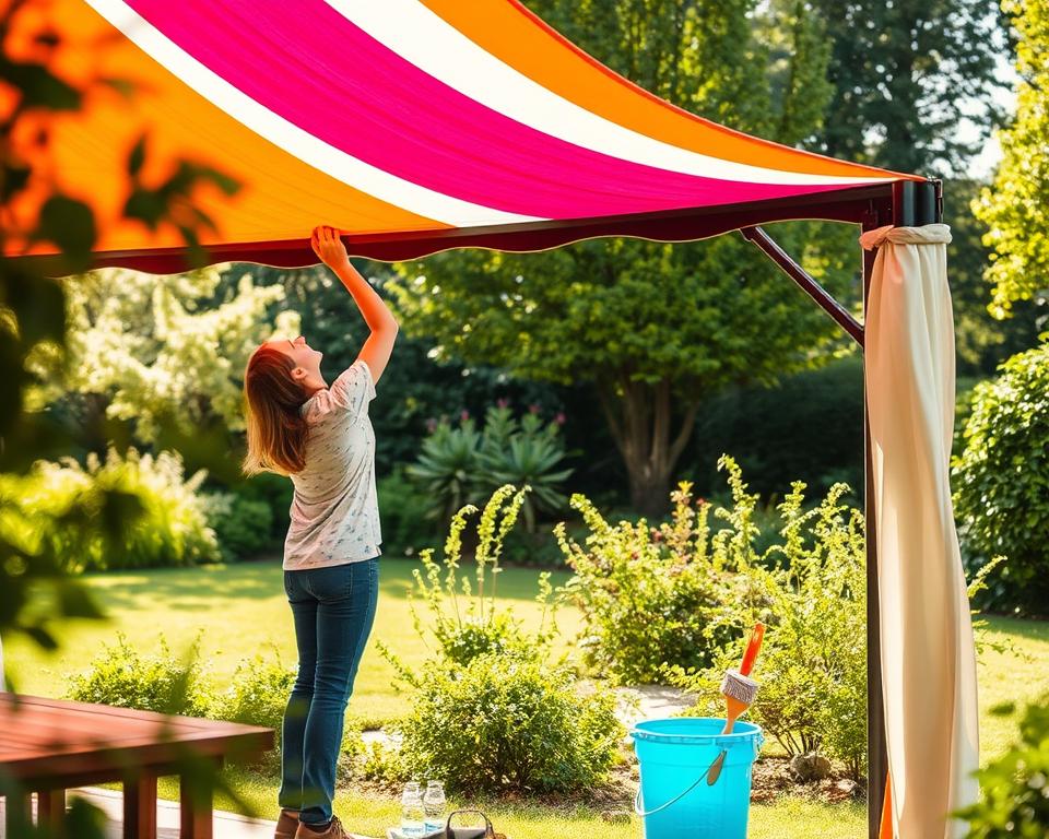 maintaining outdoor canopy