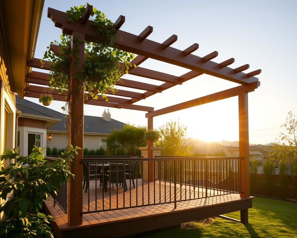 pergola placement and orientation